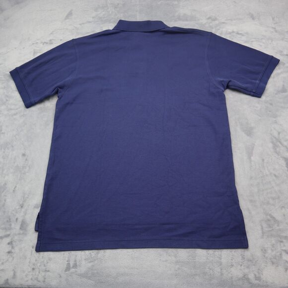 L L Bean Shirt Mens Medium Blue Polo Short Sleeve Collar Neck Tee - Picture 12 of 16